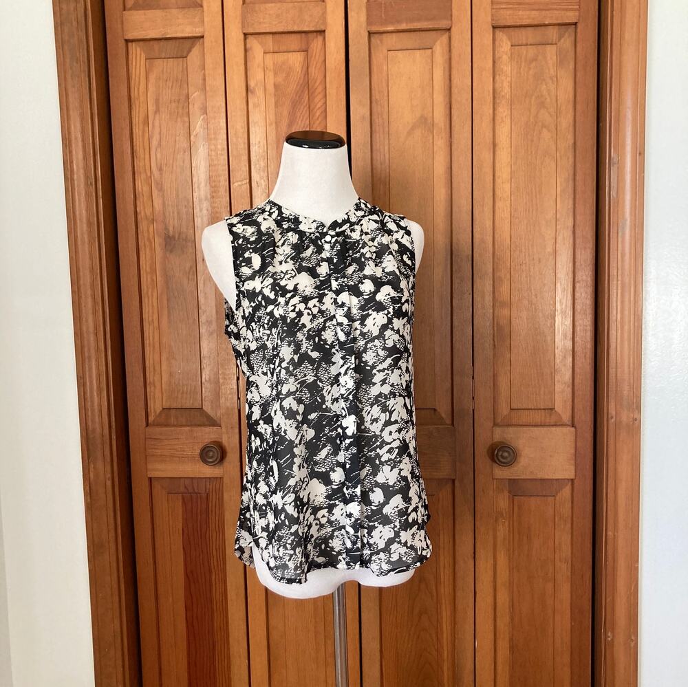Banana Republic Sheer Buttondown Blouse, Size S
